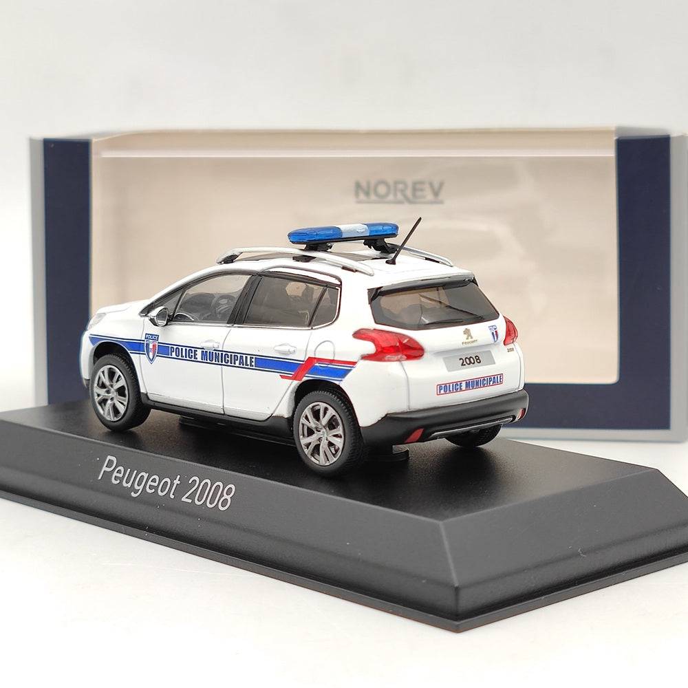 1/43 Norev Peugeot 2008 2013 Police Municipale blanc moulé sous pression modèle voitures limitées