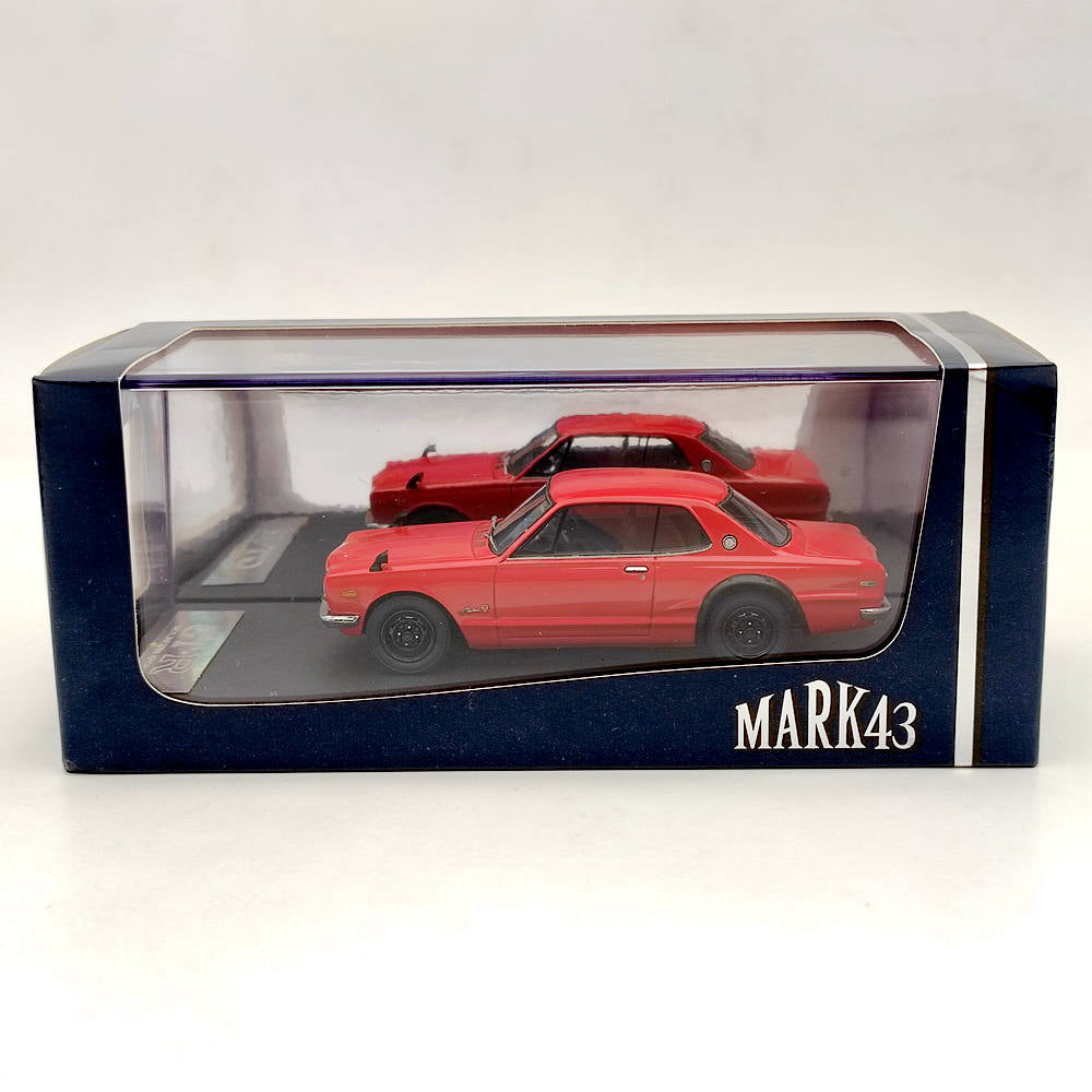 Mark43 1/43 Nissan SKYLINE 2000 GT-R KPGC10 Rouge PM4335R Modèle de voiture en résine Collection limitée Auto Jouets Cadeau