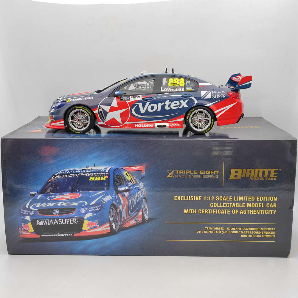 B12H16Q 1/12 2016 CLIPSAL 888 CRAIG LOWNDES HOLDEN COMMODORE 251 DÉMARRE JOUETS EN RÉSINE VOITURE CADEAU