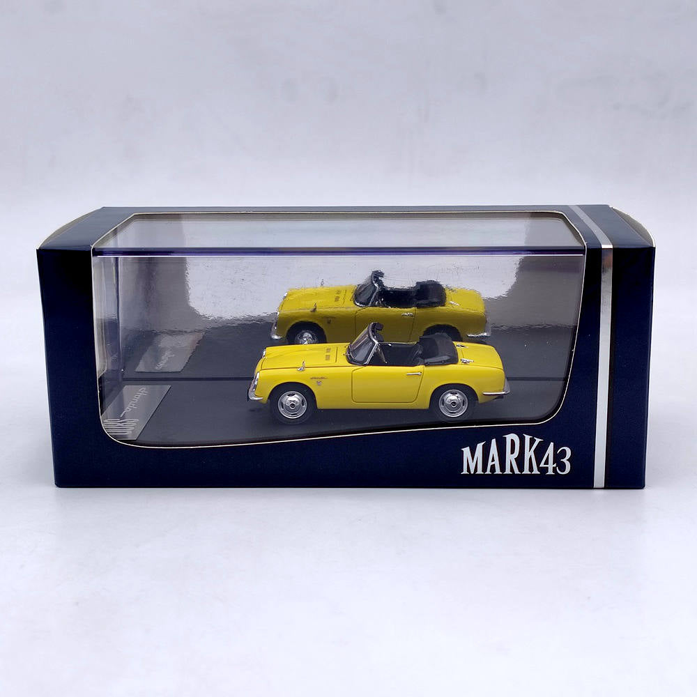Mark43 1/43 Honda S800 1967 Yellow Convertible PM4375Y Resin Model Car Limited Edition Gift