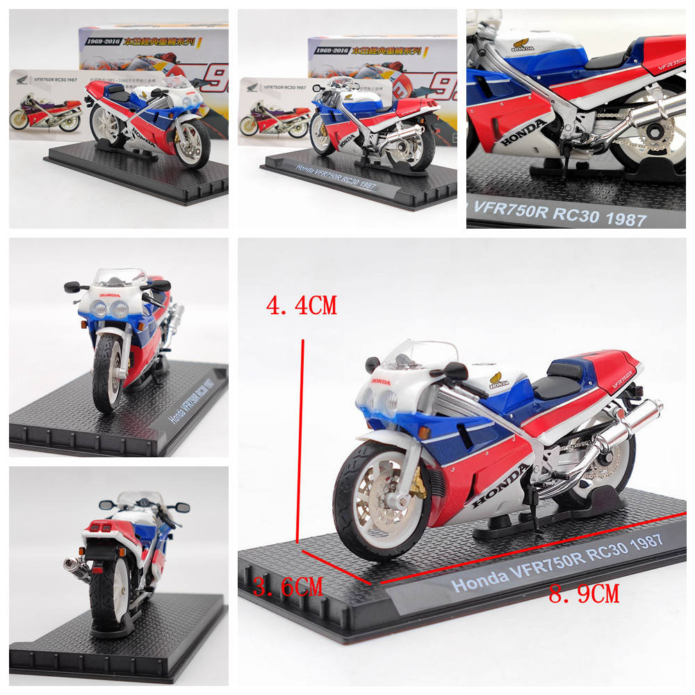 Modèle de moto moulé sous pression Honda CB750/Valkyrie/VFR750R/GORILLA/Goldwing/RC213V 1/24