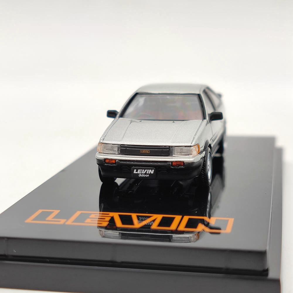 1/64 Hobby Japan TOYOTA COROLLA LEVIN AE86 3Door GT APEX 1983 Argent HJ641037ASK Modèle moulé sous pression Jouets Voiture Collection limitée Cadeau