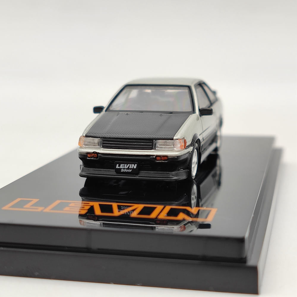 1/64 Hobby Japan TOYOTA COROLLA LEVIN AE86 2 portes TOM'S IGETA WHEEL HJ641035TSK Modèle moulé sous pression Jouets Voiture Collection limitée Cadeau