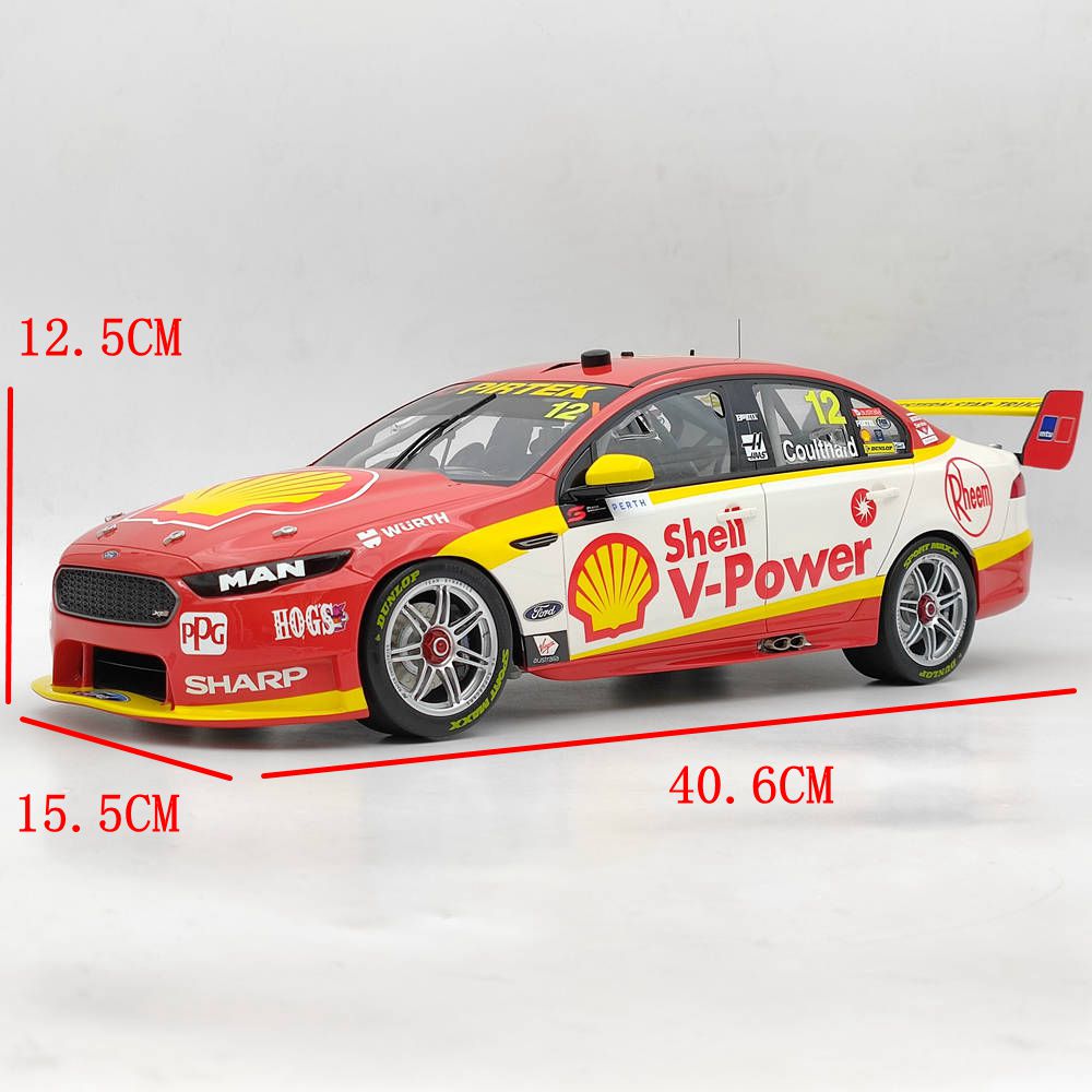 1:12 SHELL V-POWER RACING TEAM FORD FALCON FGX SUPERCAR 2017 #12 B12F17B RESIN TOYS CAR GIFT