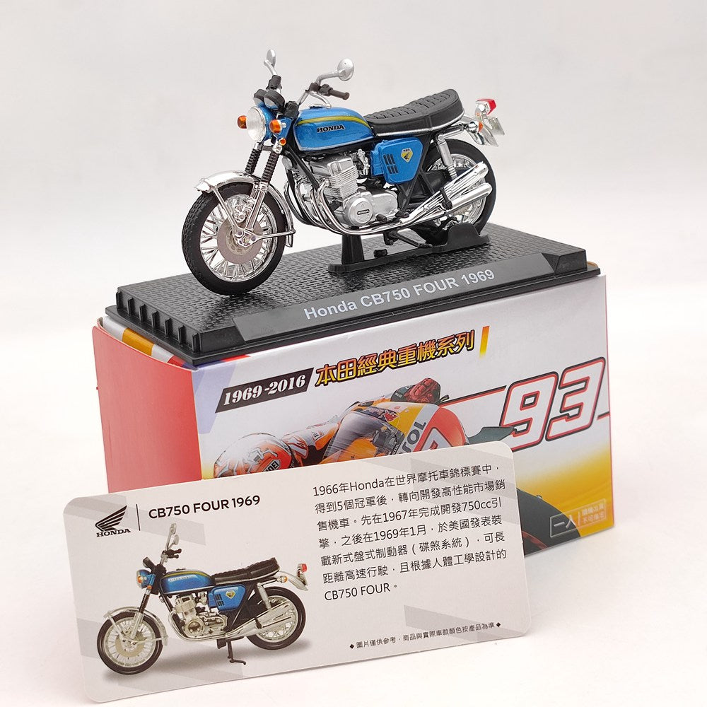 Modèle de moto moulé sous pression Honda CB750/Valkyrie/VFR750R/GORILLA/Goldwing/RC213V 1/24