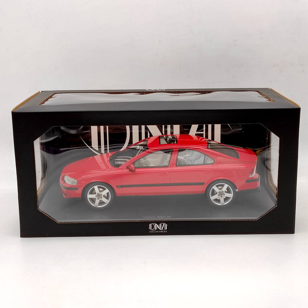 Modèle réduit de voiture en résine DNA Collectibles 1/18 Volvo S60 R 2003 DNA000106, édition limitée, jouet rouge, cadeau