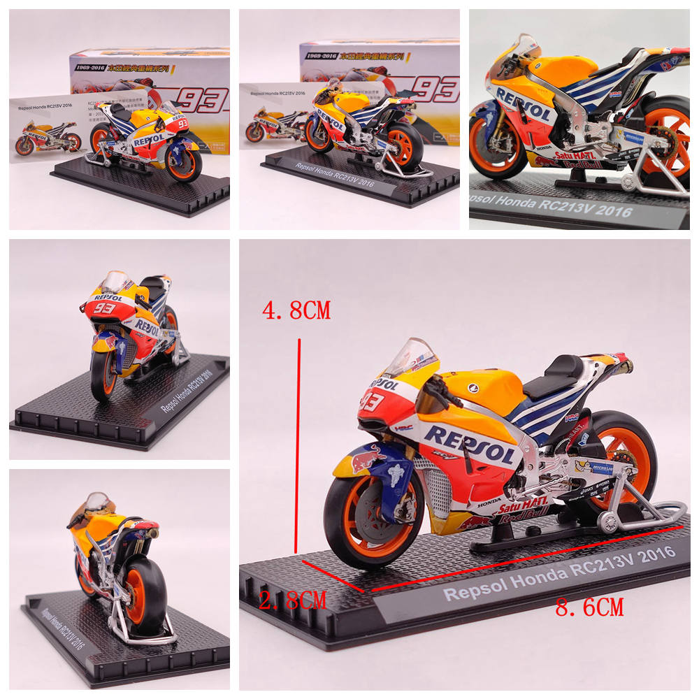 Modèle de moto moulé sous pression Honda CB750/Valkyrie/VFR750R/GORILLA/Goldwing/RC213V 1/24