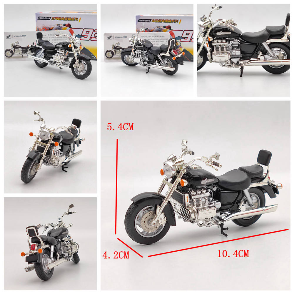 Modèle de moto moulé sous pression Honda CB750/Valkyrie/VFR750R/GORILLA/Goldwing/RC213V 1/24
