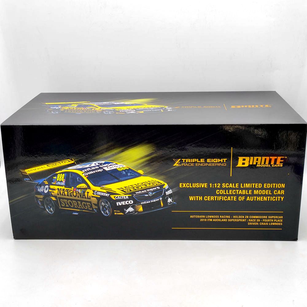 1/12 2018 AUTOBARN LOWNDES RACING HOLDEN ZB COMMODORE SUPERCAR #B12H18F RÉSINE JOUETS VOITURE CADEAU