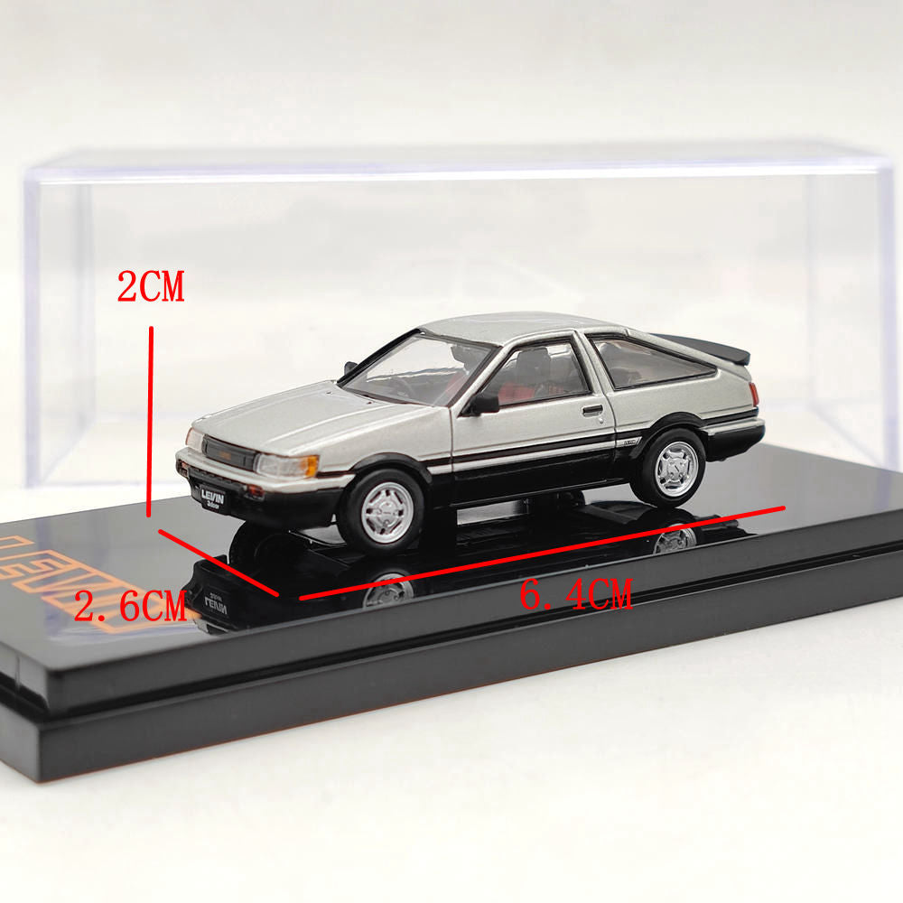 1/64 Hobby Japan TOYOTA COROLLA LEVIN AE86 3Door GT APEX 1983 Argent HJ641037ASK Modèle moulé sous pression Jouets Voiture Collection limitée Cadeau
