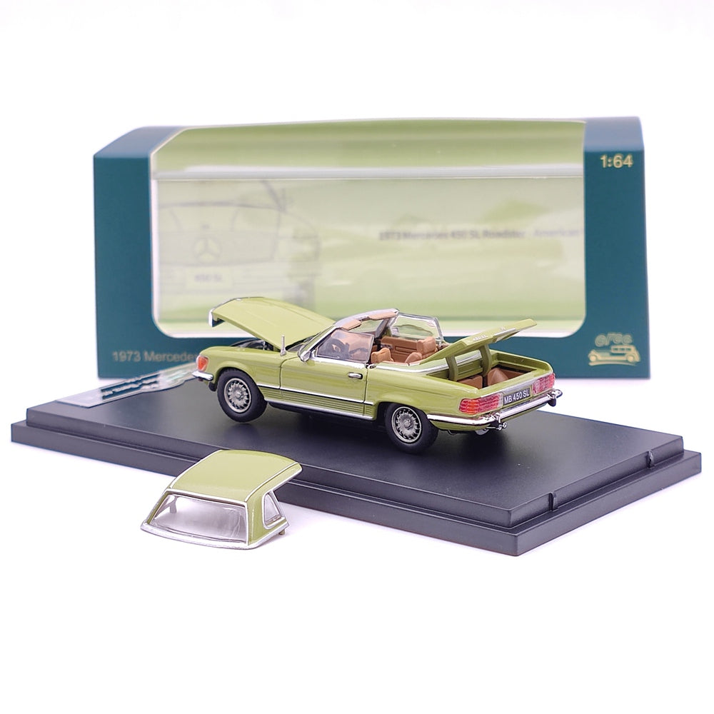 GFCC 1:64 Mercedes-Benz 450 SL Roadster Version européenne/américaine 1973 Jouets moulés sous pression Modèles de voitures Collection limitée Cadeaux