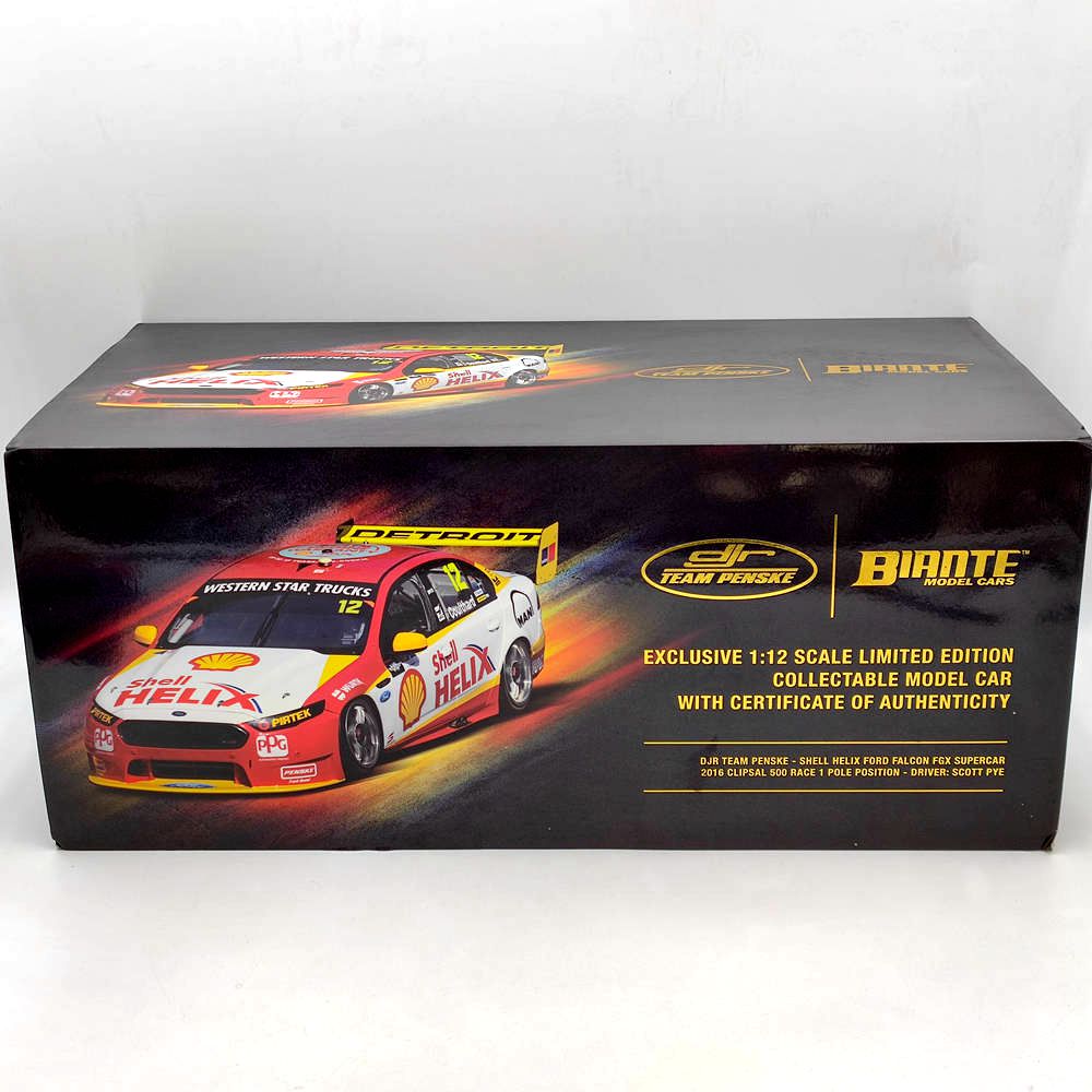 1/12 2016 FORD FALCON FGX SUPERCAR #12 DJR TEAM PENSKE #B12F16B Résine Voiture Jouets Cadeau