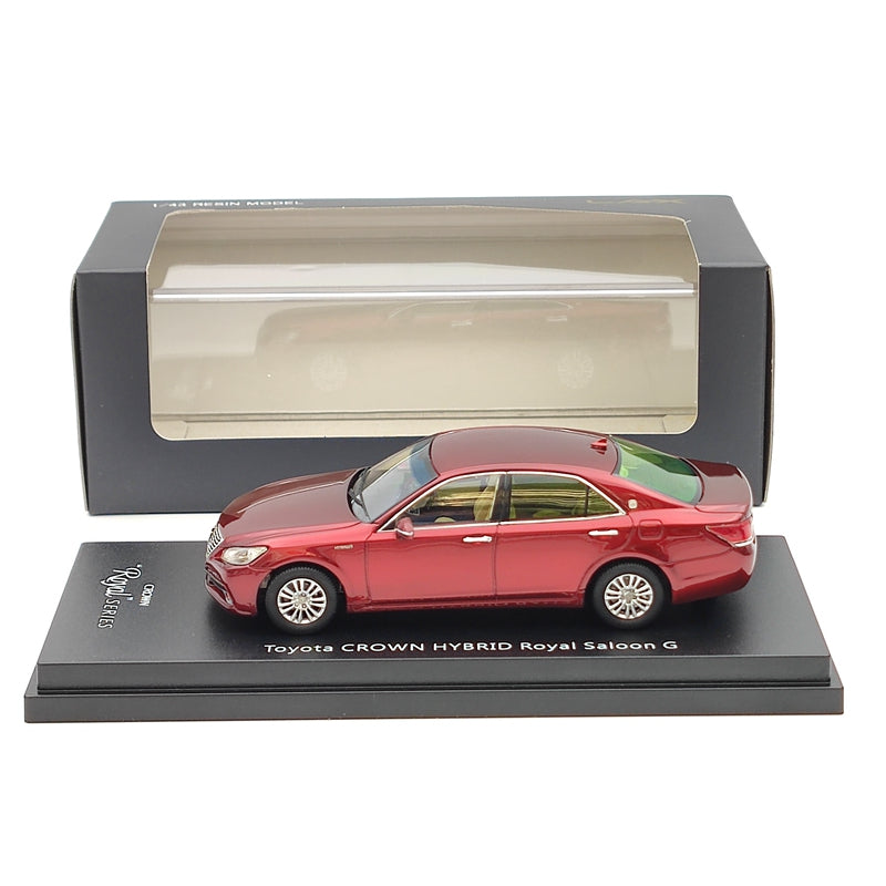 LAX 1/43 Toyota Crown Hybrid Royal Saloon G 14 Generation red L43019 Models  Car