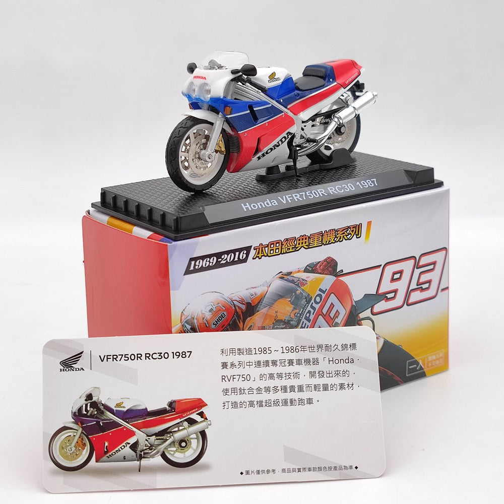 Modèle de moto moulé sous pression Honda CB750/Valkyrie/VFR750R/GORILLA/Goldwing/RC213V 1/24