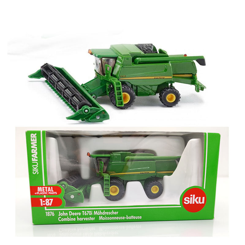 1:87 Siku 1876 Farmer John Deere T670i Mahdrescher Combine Harvester Moissonneuse-Batteuse Diecast Toys Models Gifts