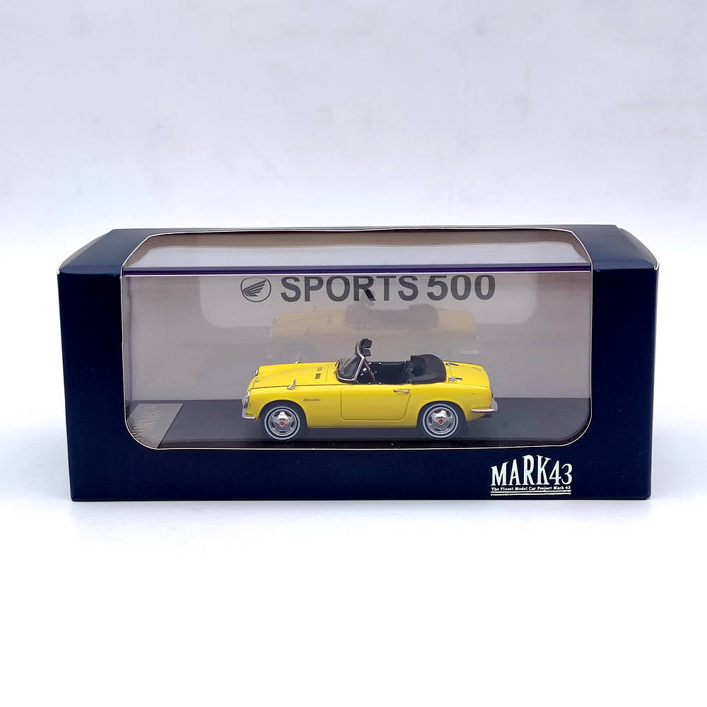 Mark43 1:43 Honda S500 AS280 Sport 500 Jaune PM4322Y Modèle de voiture en résine Édition limitée Cadeau