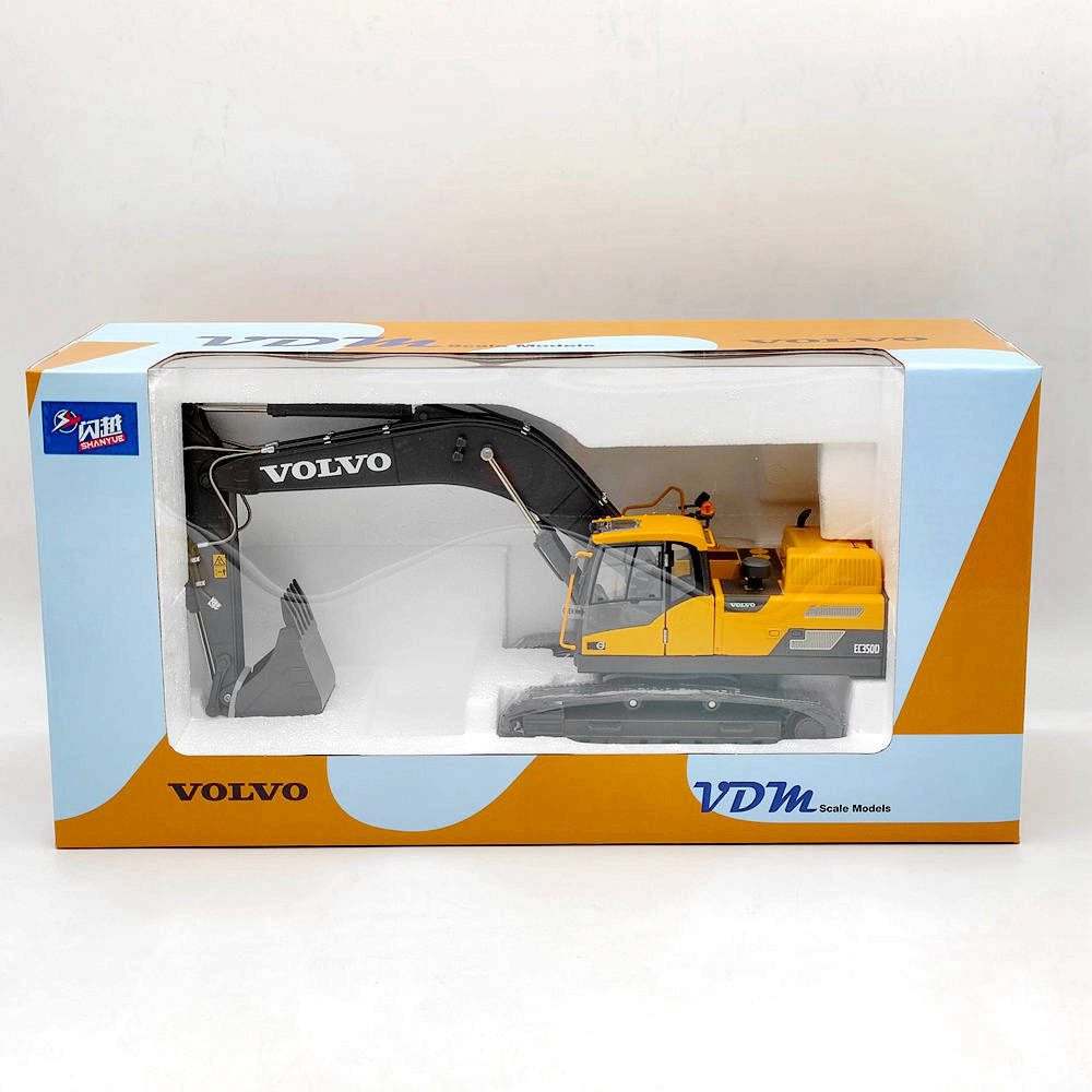 Modèle réduit VDM 1/32 Volvo EC350D Pelle sur chenilles moulée sous pression Neuf dans sa boîte d'origine Jouet Voiture Cadeau