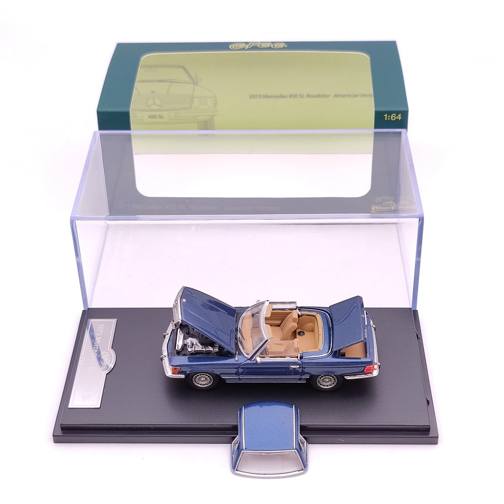 GFCC 1:64 Mercedes-Benz 450 SL Roadster Version européenne/américaine 1973 Jouets moulés sous pression Modèles de voitures Collection limitée Cadeaux