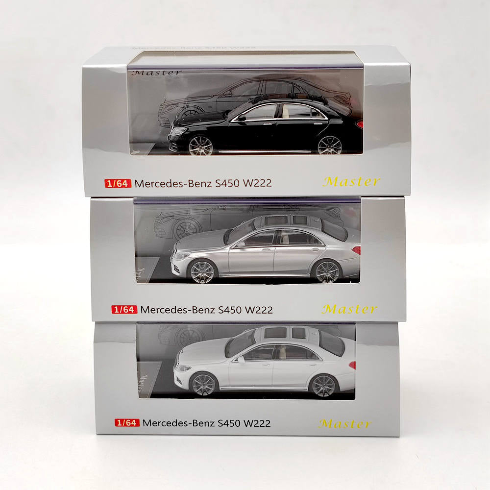 Master 1:64 Mercedes-Benz S450 W222 Jouets moulés sous pression Modèles de voitures Collection Cadeaux Édition limitée