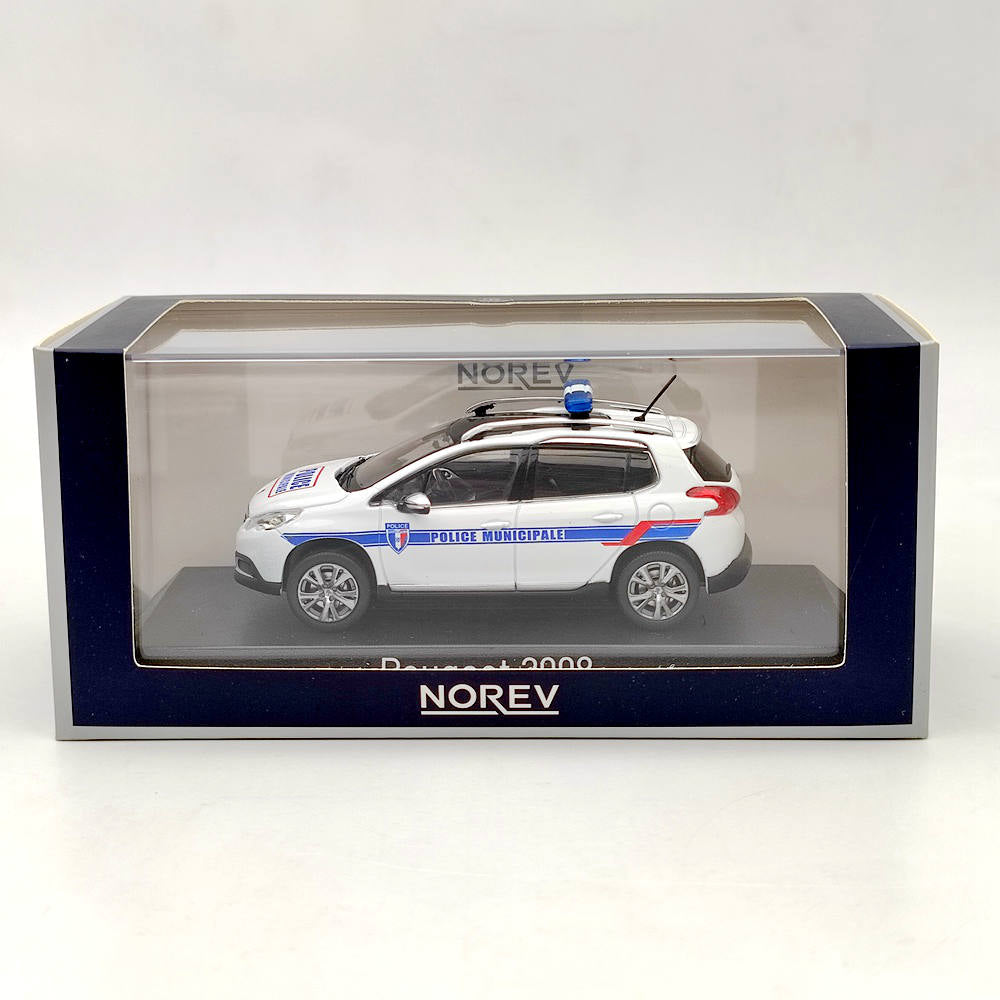 1/43 Norev Peugeot 2008 2013 Police Municipale White Diecast Model Cars Limited