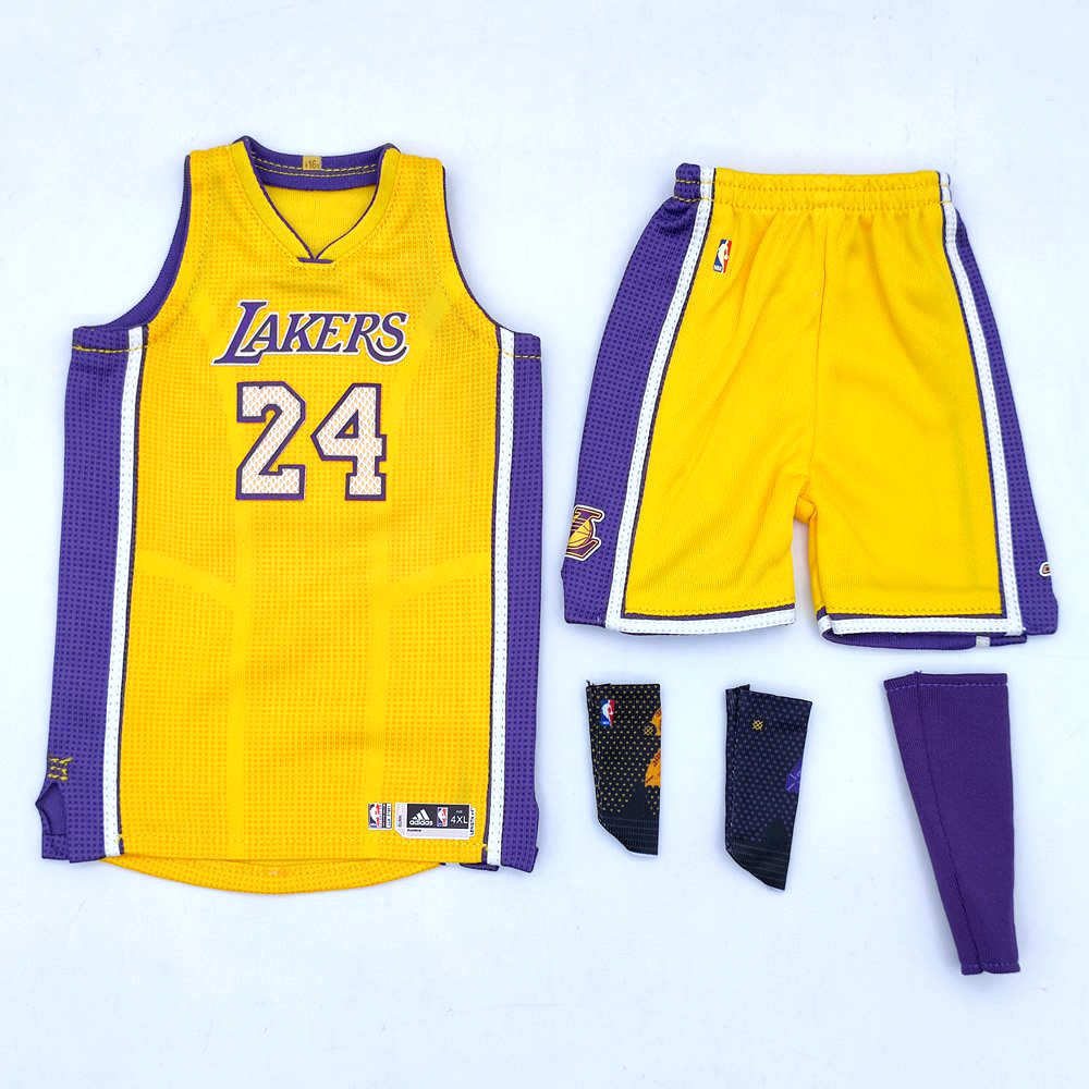 Custom 1:6 Kobe Bryant Los Angeles Lakers Jersey TOYs fit Enterbay
