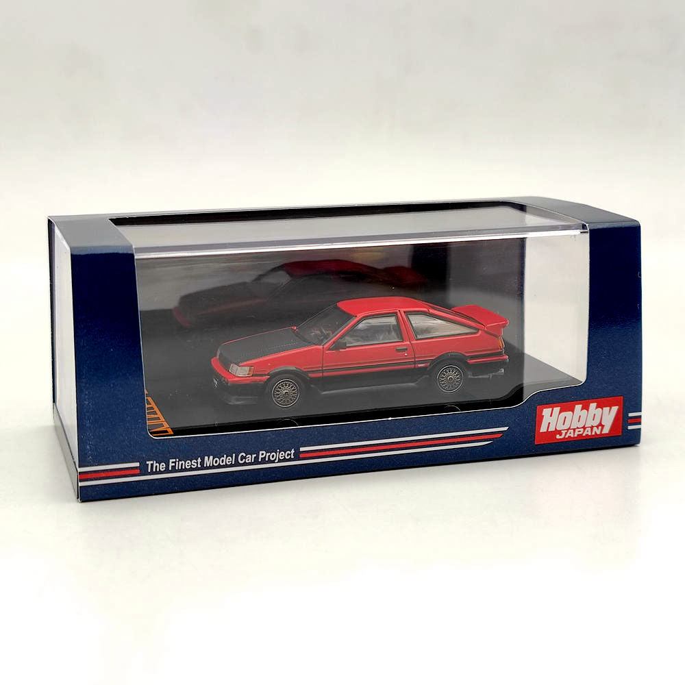 1/64 Hobby Japan TOYOTA COROLLA LEVIN AE86 3 portes CUSTOM Rouge HJ641037CRK Modèle moulé sous pression Jouets Voiture Collection limitée Cadeau