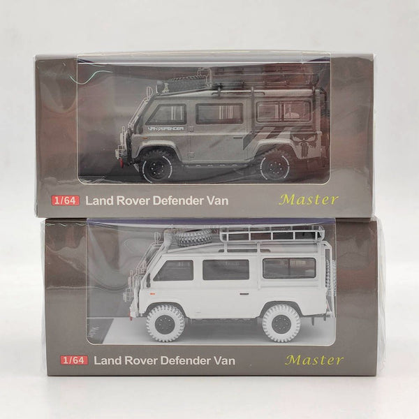 Master 1:64 Land Rover Defender Metal Van Camp Diecast Toys Car Models Limited Miniature Vehicle Hobby Collection Gifts
