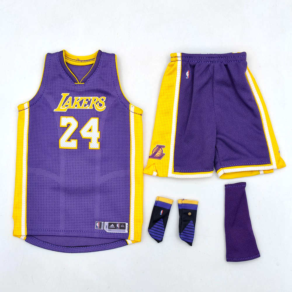 Custom 1:6 Kobe Bryant Los Angeles Lakers Jersey TOYs fit Enterbay