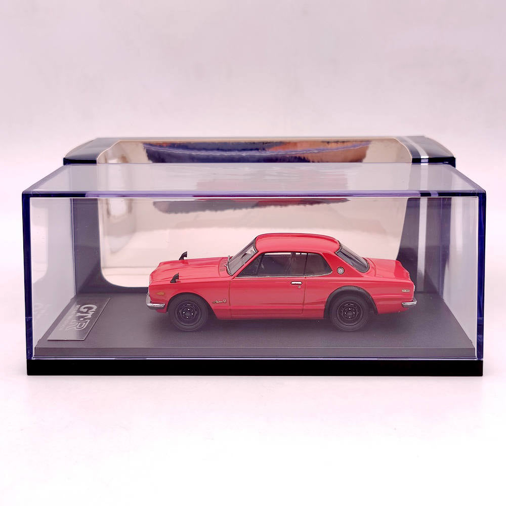 Mark43 1/43 Nissan SKYLINE 2000 GT-R KPGC10 Rouge PM4335R Modèle de voiture en résine Collection limitée Auto Jouets Cadeau