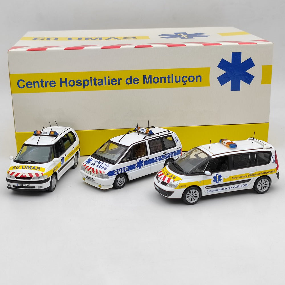Modèle de voiture moulé sous pression, loisirs universels Renault Coffret Espace SAMU 03 SMUR #1/43, cadeau, 2282