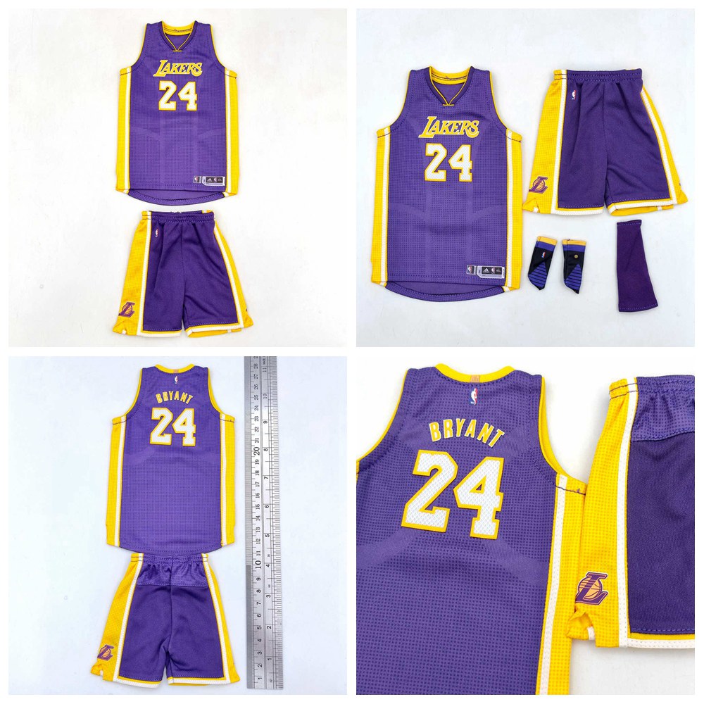 Custom 1:6 Kobe Bryant Los Angeles Lakers Jersey TOYs fit Enterbay