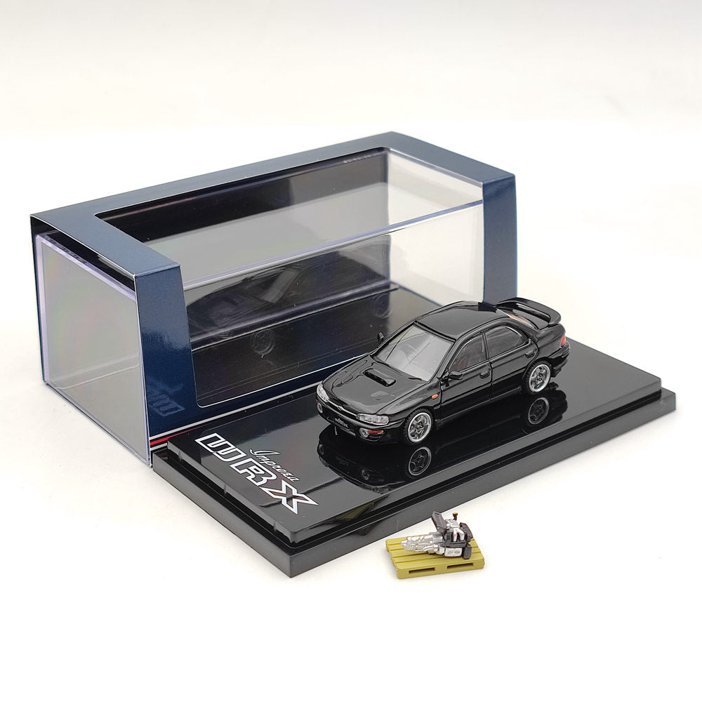 Hobby Japan 1:64 Subaru Impreza WRX GC8 1992 w/Engine Display Model HJ642013ABK Diecast Toys Car Limited Collection