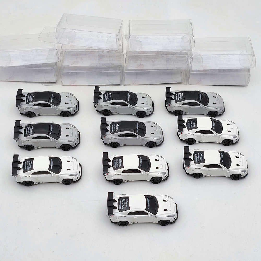 5PCS/10PCS SUM 1:87 Nissan GTR 34 Liberty Walk Modèles moulés sous pression Jouets Collection de voitures Cadeaux automobiles