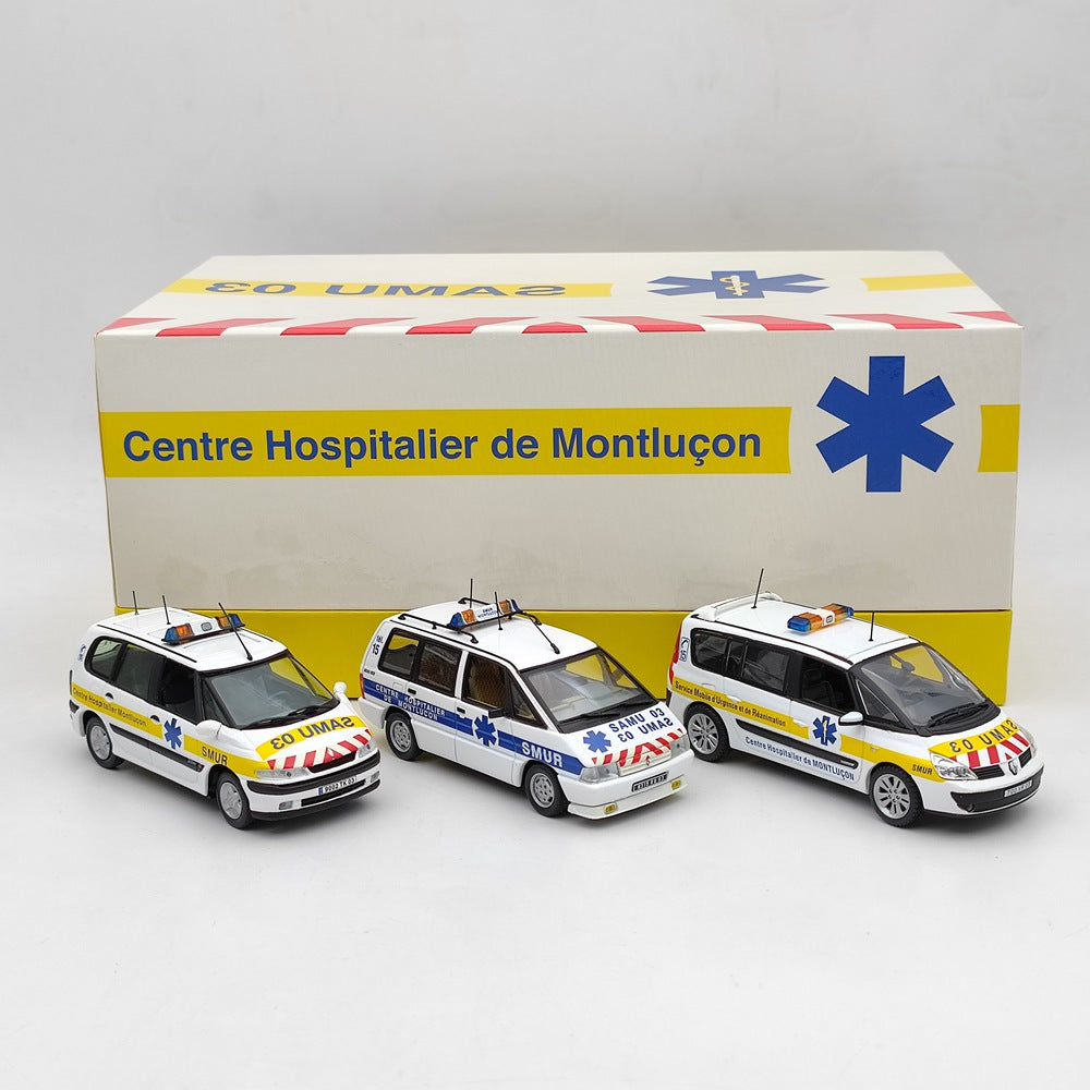 Modèle de voiture moulé sous pression, loisirs universels Renault Coffret Espace SAMU 03 SMUR #1/43, cadeau, 2282