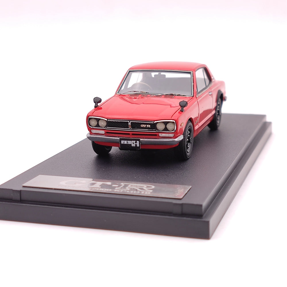 Mark43 1/43 Nissan SKYLINE 2000 GT-R KPGC10 Rouge PM4335R Modèle de voiture en résine Collection limitée Auto Jouets Cadeau