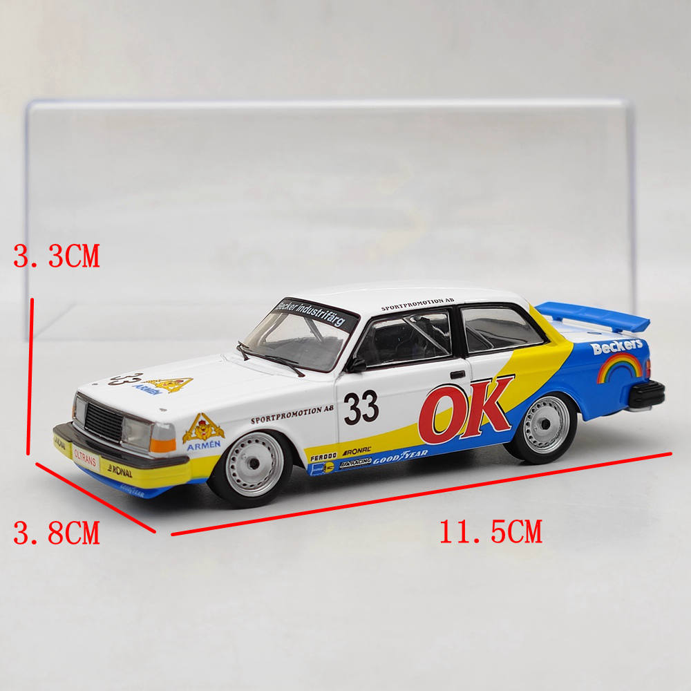 1/43 IXO VOLVO 240 #33 ANDERSSON/PETERSSON/LINDEN ETCC ZOLDER 1985 GTM153LQ DiecastToy Car Gift