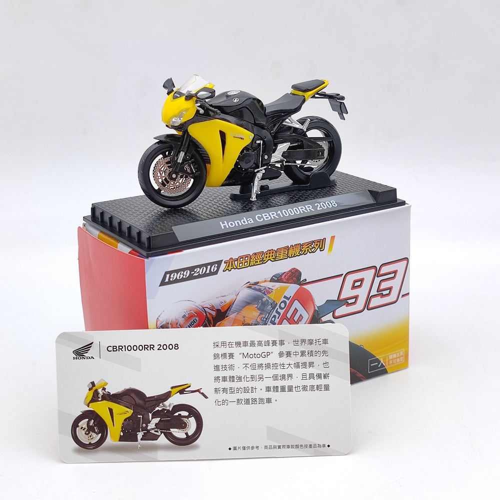 Modèle de moto moulé sous pression Honda CB750/Valkyrie/VFR750R/GORILLA/Goldwing/RC213V 1/24