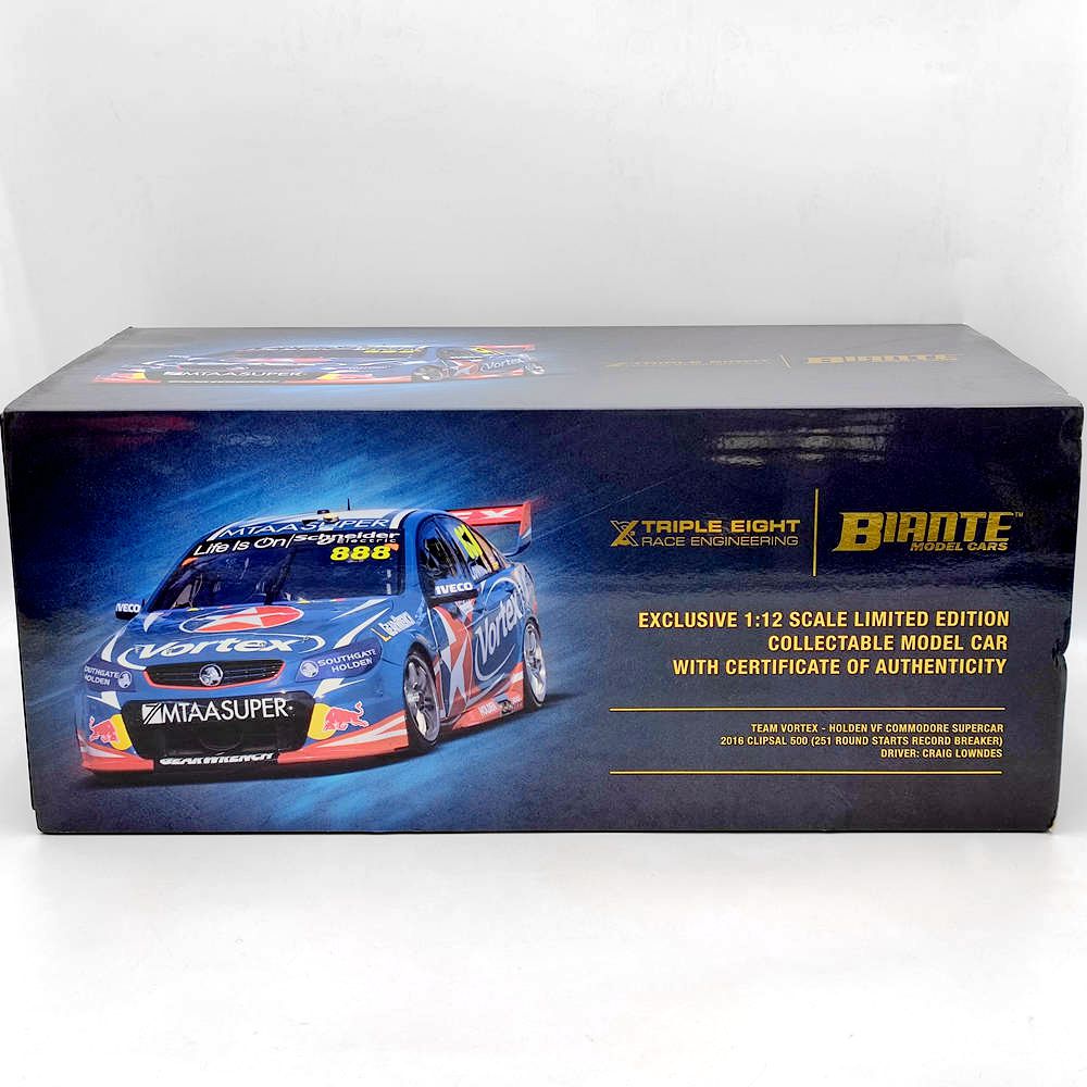 B12H16Q 1/12 2016 CLIPSAL 888 CRAIG LOWNDES HOLDEN COMMODORE 251 DÉMARRE JOUETS EN RÉSINE VOITURE CADEAU
