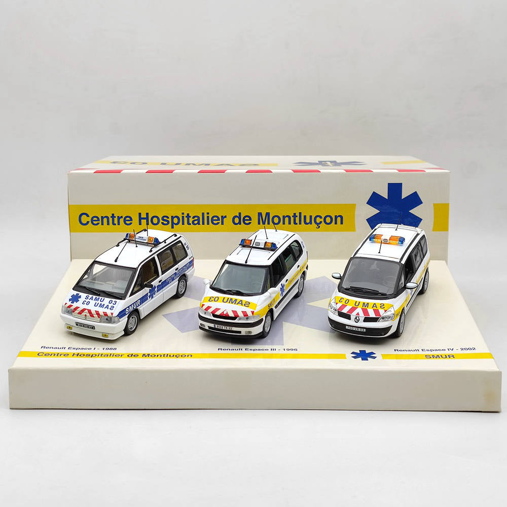 Modèle de voiture moulé sous pression, loisirs universels Renault Coffret Espace SAMU 03 SMUR #1/43, cadeau, 2282
