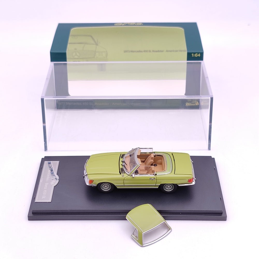 GFCC 1:64 Mercedes-Benz 450 SL Roadster Version européenne/américaine 1973 Jouets moulés sous pression Modèles de voitures Collection limitée Cadeaux