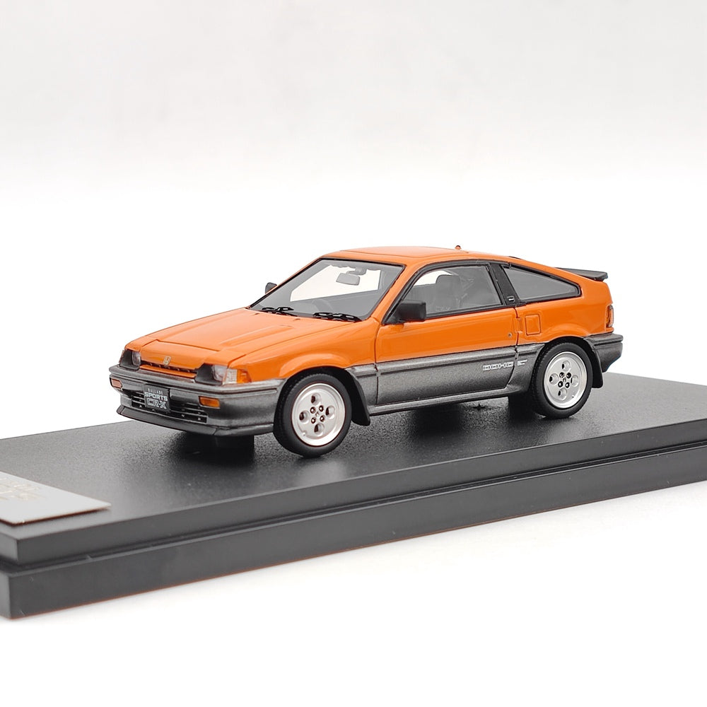 Mark43 1:43 Honda Ballade Sports CR-X Si AS Personnalisé Orange PM4384P Modèle de Résine Jouets Voiture Collection Limitée