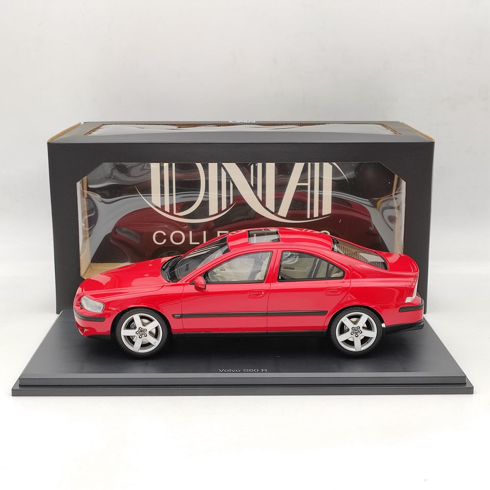 Modèle réduit de voiture en résine DNA Collectibles 1/18 Volvo S60 R 2003 DNA000106, édition limitée, jouet rouge, cadeau