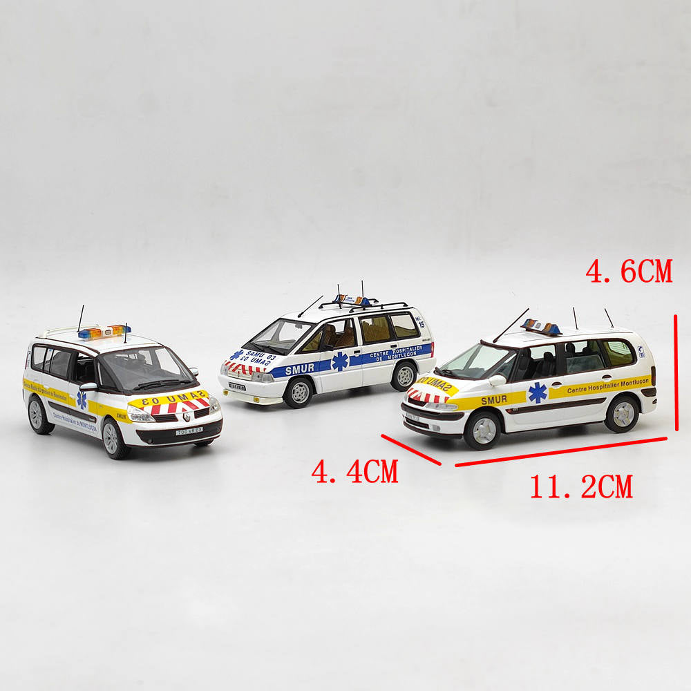 Modèle de voiture moulé sous pression, loisirs universels Renault Coffret Espace SAMU 03 SMUR #1/43, cadeau, 2282