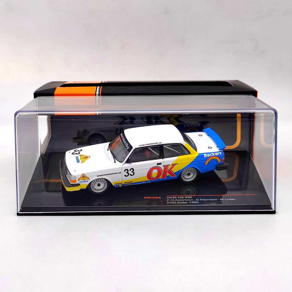 1/43 IXO VOLVO 240 #33 ANDERSSON/PETERSSON/LINDEN ETCC ZOLDER 1985 GTM153LQ DiecastToy Car Gift