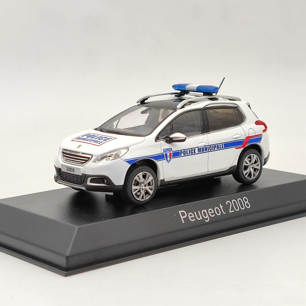 1/43 Norev Peugeot 2008 2013 Police Municipale blanc moulé sous pression modèle voitures limitées
