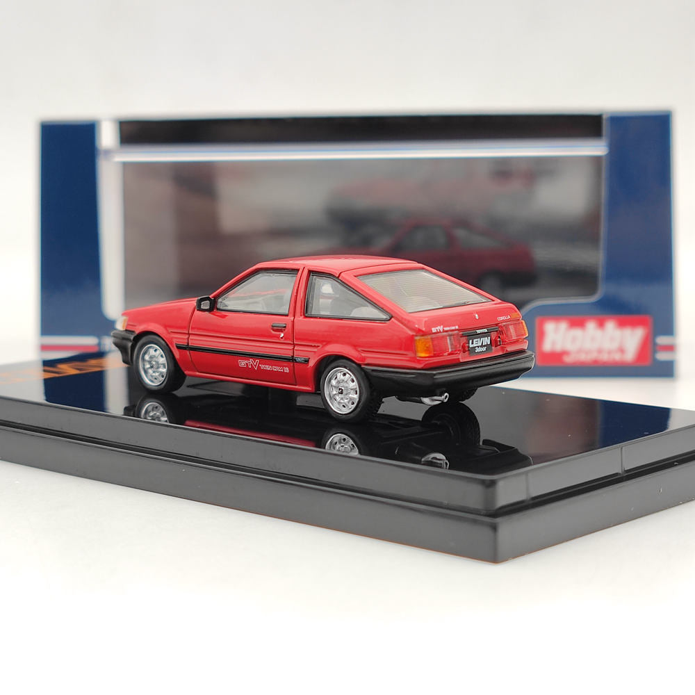 1/64 Hobby Japan TOYOTA COROLLA LEVIN AE86 3 Door GTV Red HJ641037BRK Diecast Model Toys Car Limited Collection Gift
