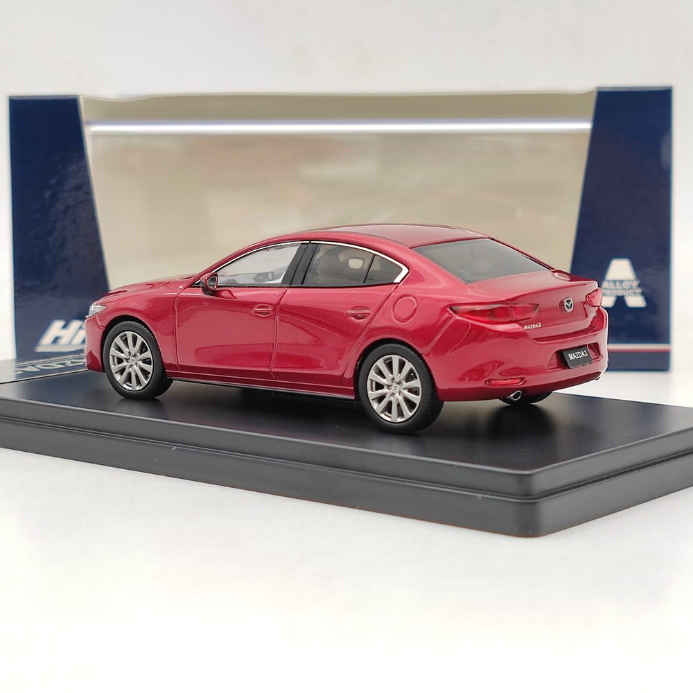 Hi-Story 1/43 MAZDA 3 MAZDA3 SEDAN 2019 Red HS259RE Diecast Model Car Collection Toys Gift