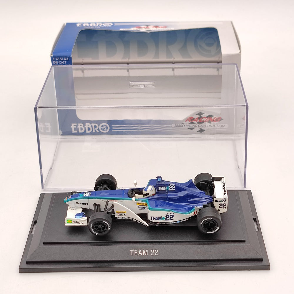 EBBRO 1:43 Formula Nippon 02 TEAM 22 Blue Diecast Model Cars Limited Collection