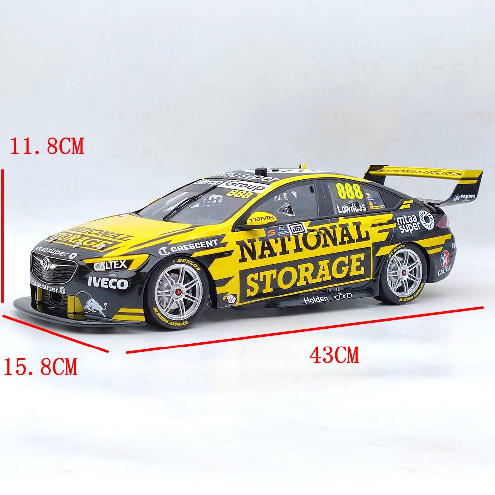 1/12 2018 AUTOBARN LOWNDES RACING HOLDEN ZB COMMODORE SUPERCAR #B12H18F RÉSINE JOUETS VOITURE CADEAU