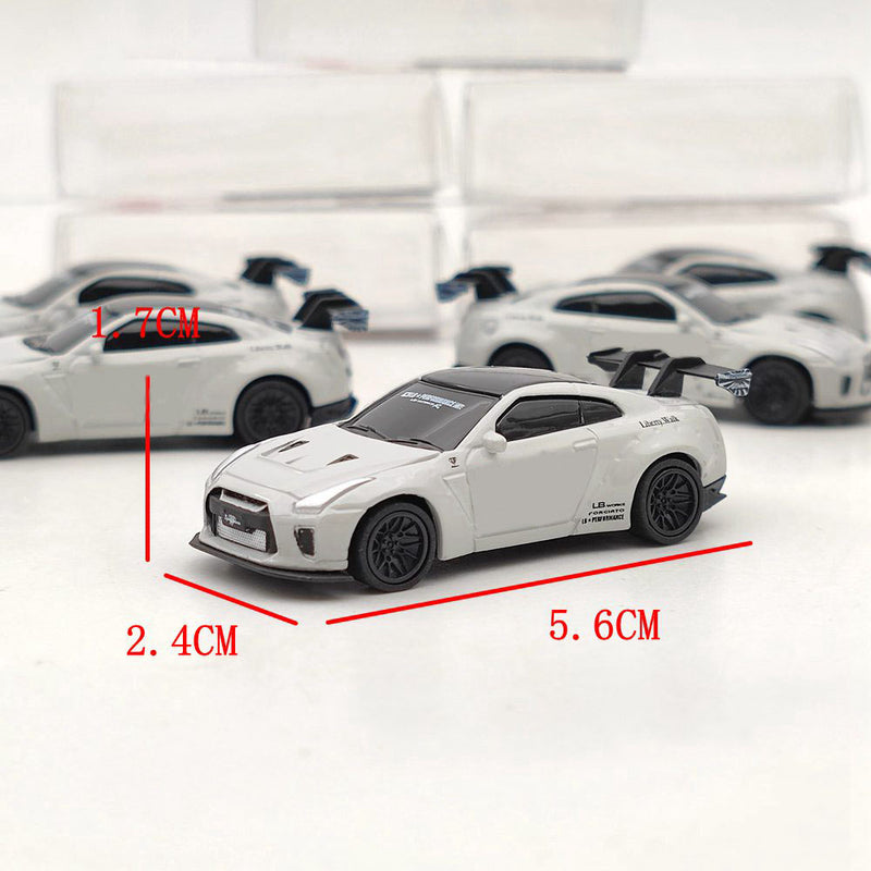 5PCS/10PCS SUM 1:87 Nissan GTR 34 Liberty Walk Diecast Models Toys Car Collection Auto Gifts